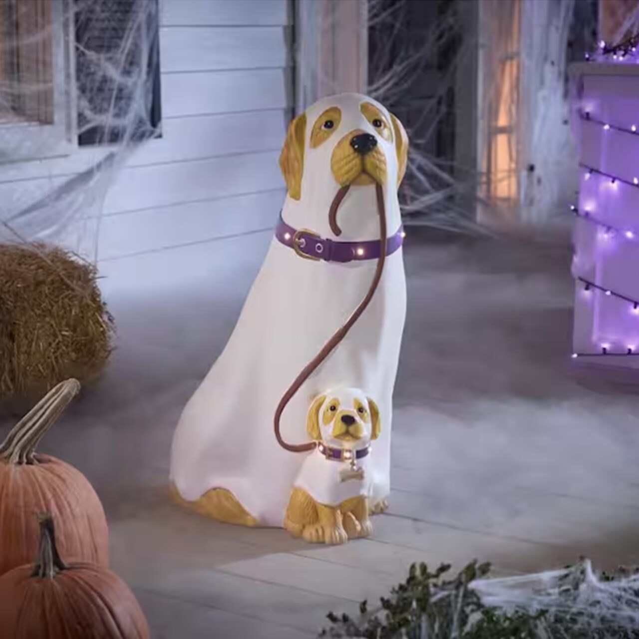 Battery Operated Halloween Classics LED Golden Retriever Ghosts Porch Greeter